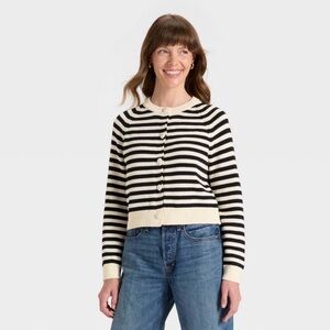 Universal Thread Striped Cotton Cardigan